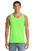 Port & Company PC54TT Mens Core Tank Top Neon Green Model Front