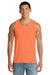 Port & Company PC54TT Mens Core Tank Top Neon Orange Model Front