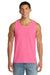 Port & Company PC54TT Mens Core Tank Top Neon Pink Model Front