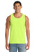 Port & Company PC54TT Mens Core Tank Top Neon Yellow Model Front