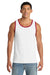 Port & Company PC54TT Mens Core Tank Top White/Red Model Front