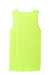 Port & Company PC54TT Mens Core Tank Top Neon Yellow Flat Back
