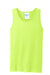 Port & Company PC54TT Mens Core Tank Top Neon Yellow Flat Front