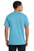 Port & Company PC54V Mens Core Short Sleeve V-Neck T-Shirt Aquatic Blue Model Back