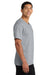 Port & Company PC54V Mens Core Short Sleeve V-Neck T-Shirt Heather Grey Model Side