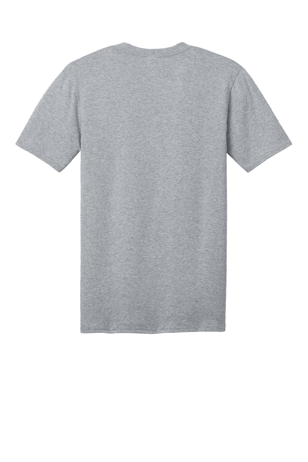 Port & Company PC54V Mens Core Short Sleeve V-Neck T-Shirt Heather Grey Flat Back