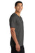 Port & Company PC54V Mens Core Short Sleeve V-Neck T-Shirt Heather Dark Grey Model Side