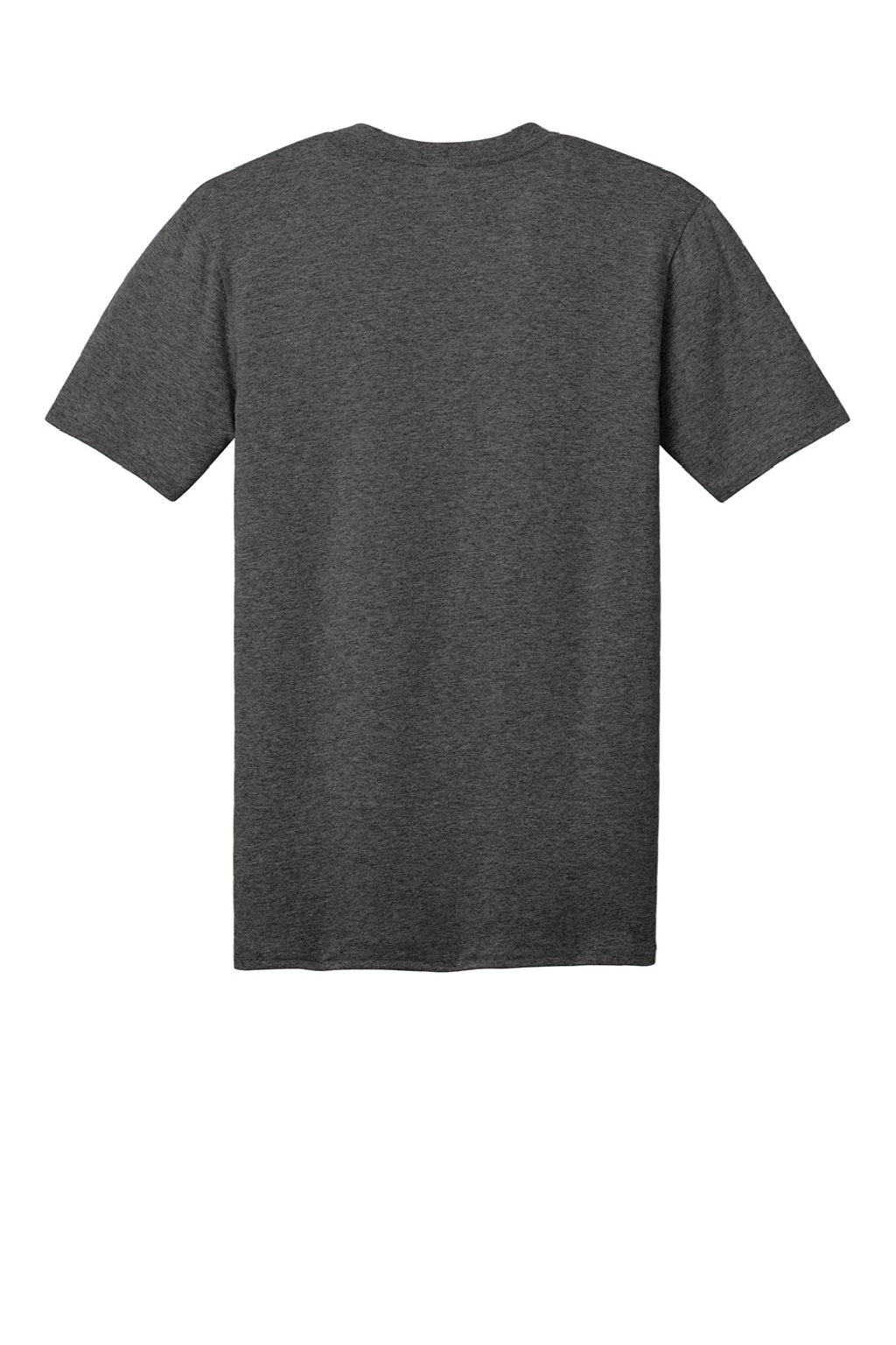Port & Company PC54V Mens Core Short Sleeve V-Neck T-Shirt Heather Dark Grey Flat Back