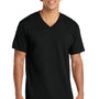 Port & Company Mens Core Short Sleeve V-Neck T-Shirt - Jet Black