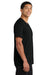 Port & Company PC54V Mens Core Short Sleeve V-Neck T-Shirt Jet Black Model Side