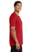 Port & Company PC54V Mens Core Short Sleeve V-Neck T-Shirt Red Model Side