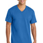 Port & Company Mens Core Short Sleeve V-Neck T-Shirt - Royal Blue