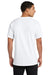 Port & Company PC54V Mens Core Short Sleeve V-Neck T-Shirt White Model Back