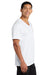 Port & Company PC54V Mens Core Short Sleeve V-Neck T-Shirt White Model Side