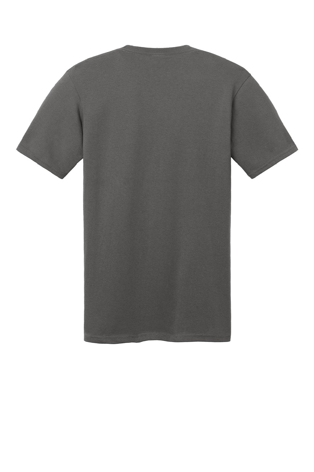 Port & Company PC54V Mens Core Short Sleeve V-Neck T-Shirt Charcoal Grey Flat Back