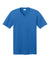 Port & Company PC54V Mens Core Short Sleeve V-Neck T-Shirt Royal Blue Flat Front