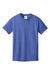 Port & Company PC54Y Youth Core Short Sleeve Crewneck T-Shirt Heather Royal Blue Flat Front