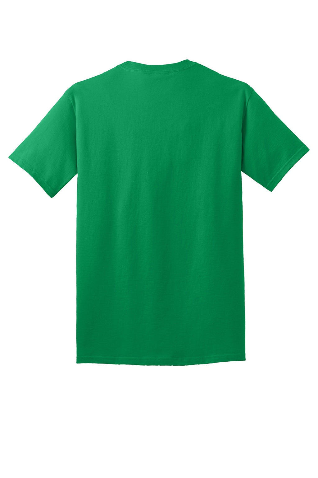 Port & Company PC54/PC54T Mens Core Short Sleeve Crewneck T-Shirt Athletic Kelly Green Flat Back