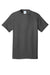 Port & Company PC54/PC54T Mens Core Short Sleeve Crewneck T-Shirt Coal Grey Flat Front