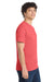 Port & Company PC54/PC54T Mens Core Short Sleeve Crewneck T-Shirt Coral Model Side
