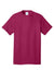 Port & Company PC54/PC54T Mens Core Short Sleeve Crewneck T-Shirt Flush Pink Flat Front