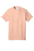 Port & Company PC54/PC54T Mens Core Short Sleeve Crewneck T-Shirt Heather Dusty Peach Flat Front