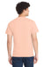 Port & Company PC54/PC54T Mens Core Short Sleeve Crewneck T-Shirt Heather Dusty Peach Model Back