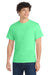 Port & Company PC54/PC54T Mens Core Short Sleeve Crewneck T-Shirt Jadeite Green Model Front