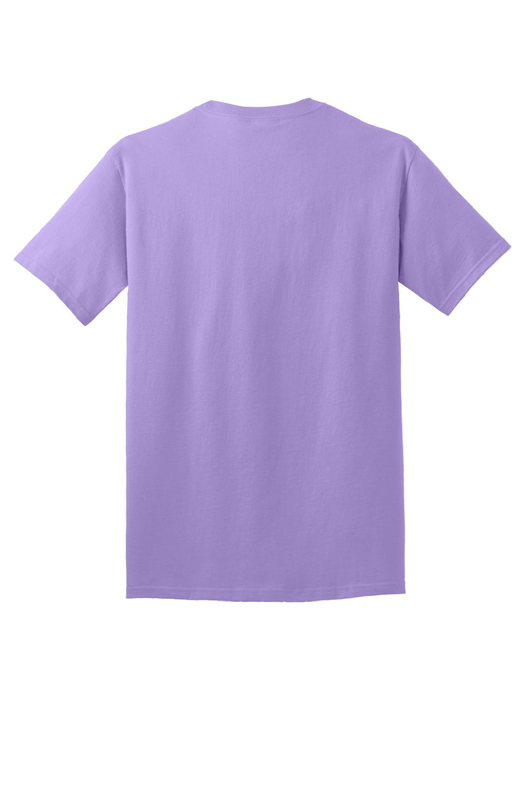 Port & Company PC54/PC54T Mens Core Short Sleeve Crewneck T-Shirt Lavender Purple Flat Back
