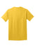 Port & Company PC54/PC54T Mens Core Short Sleeve Crewneck T-Shirt Lemon Yellow Flat Back