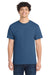 Port & Company PC54/PC54T Mens Core Short Sleeve Crewneck T-Shirt Neptune Blue Model Front