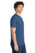 Port & Company PC54/PC54T Mens Core Short Sleeve Crewneck T-Shirt Neptune Blue Model Side