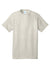 Port & Company PC54/PC54T Mens Core Short Sleeve Crewneck T-Shirt Heather Oatmeal Flat Front