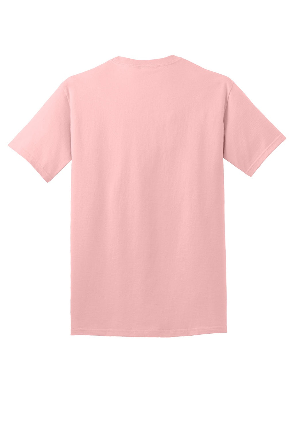 Port & Company PC54/PC54T Mens Core Short Sleeve Crewneck T-Shirt Pale Blush Pink Flat Back