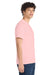 Port & Company PC54/PC54T Mens Core Short Sleeve Crewneck T-Shirt Pale Blush Pink Model Side
