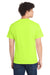 Port & Company PC54/PC54T Mens Core Short Sleeve Crewneck T-Shirt Safety Green Model Back