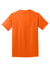 Port & Company PC54/PC54T Mens Core Short Sleeve Crewneck T-Shirt Safety Orange Flat Back