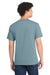 Port & Company PC54/PC54T Mens Core Short Sleeve Crewneck T-Shirt Stonewashed Blue Model Back