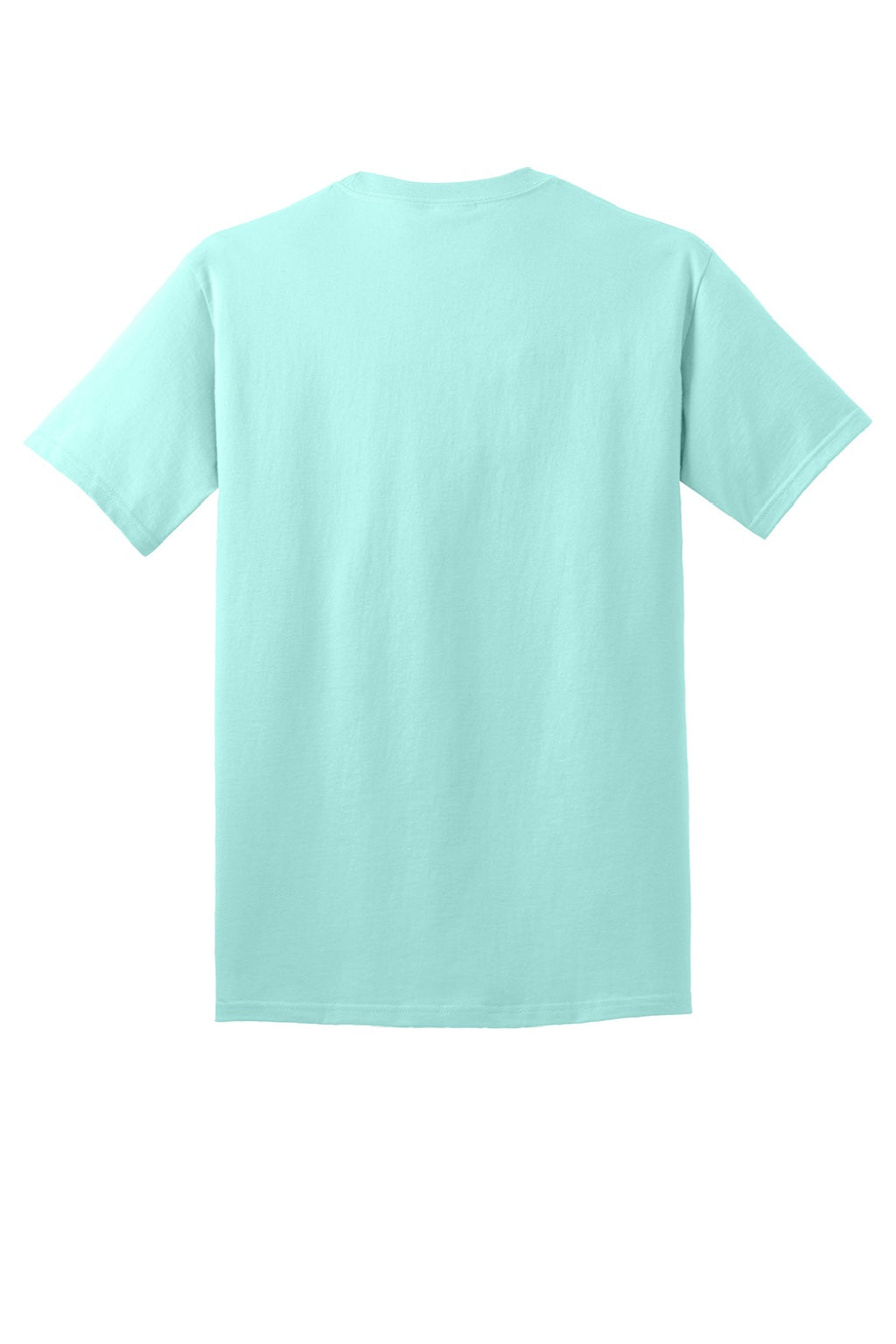 Port & Company PC54/PC54T Mens Core Short Sleeve Crewneck T-Shirt True Celadon Blue Flat Back