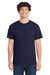 Port & Company PC54/PC54T Mens Core Short Sleeve Crewneck T-Shirt True Navy Blue Model Front