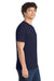 Port & Company PC54/PC54T Mens Core Short Sleeve Crewneck T-Shirt True Navy Blue Model Side