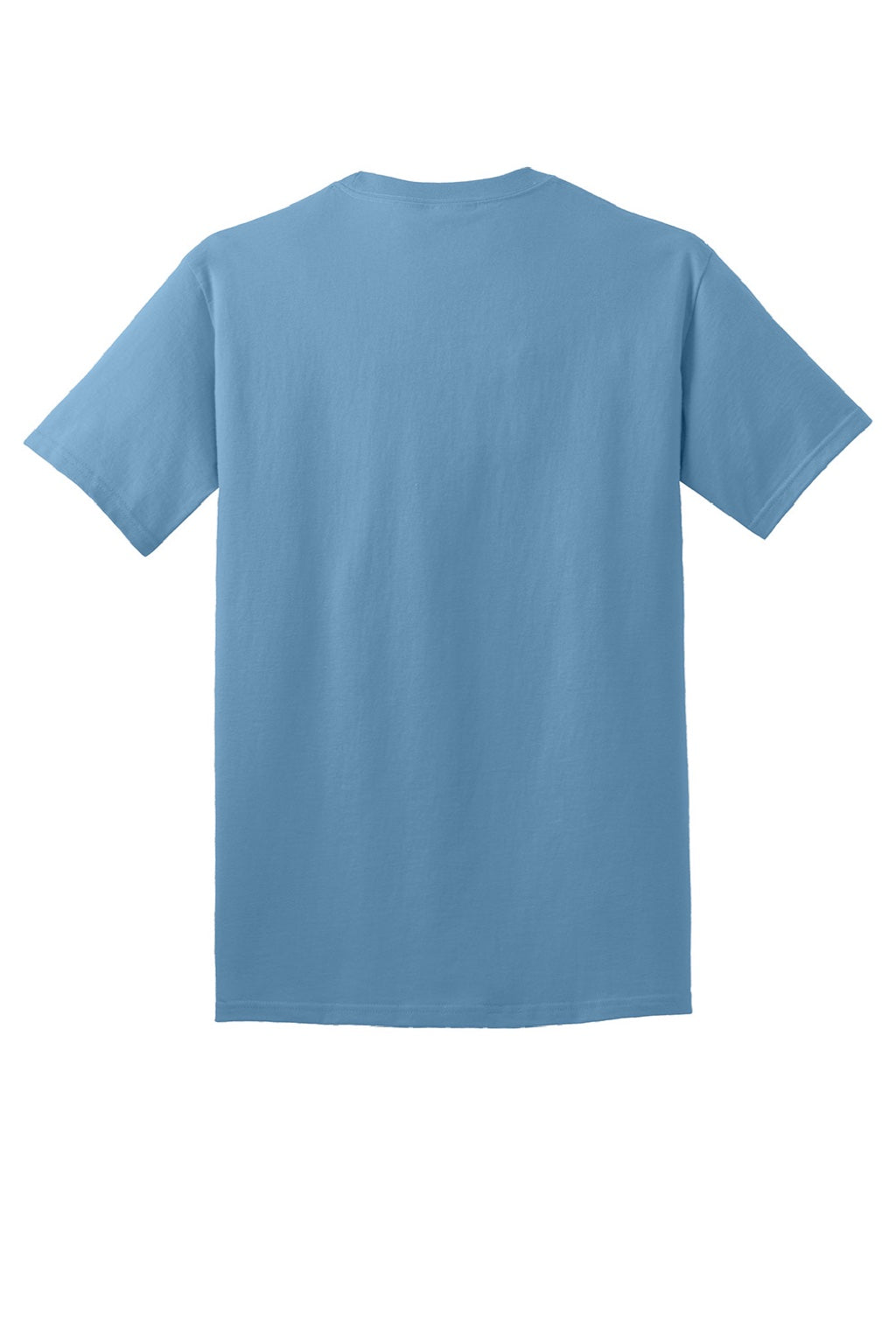 Port & Company PC54/PC54T Mens Core Short Sleeve Crewneck T-Shirt Tundra Blue Flat Back