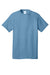 Port & Company PC54/PC54T Mens Core Short Sleeve Crewneck T-Shirt Tundra Blue Flat Front