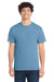Port & Company PC54/PC54T Mens Core Short Sleeve Crewneck T-Shirt Tundra Blue Model Front
