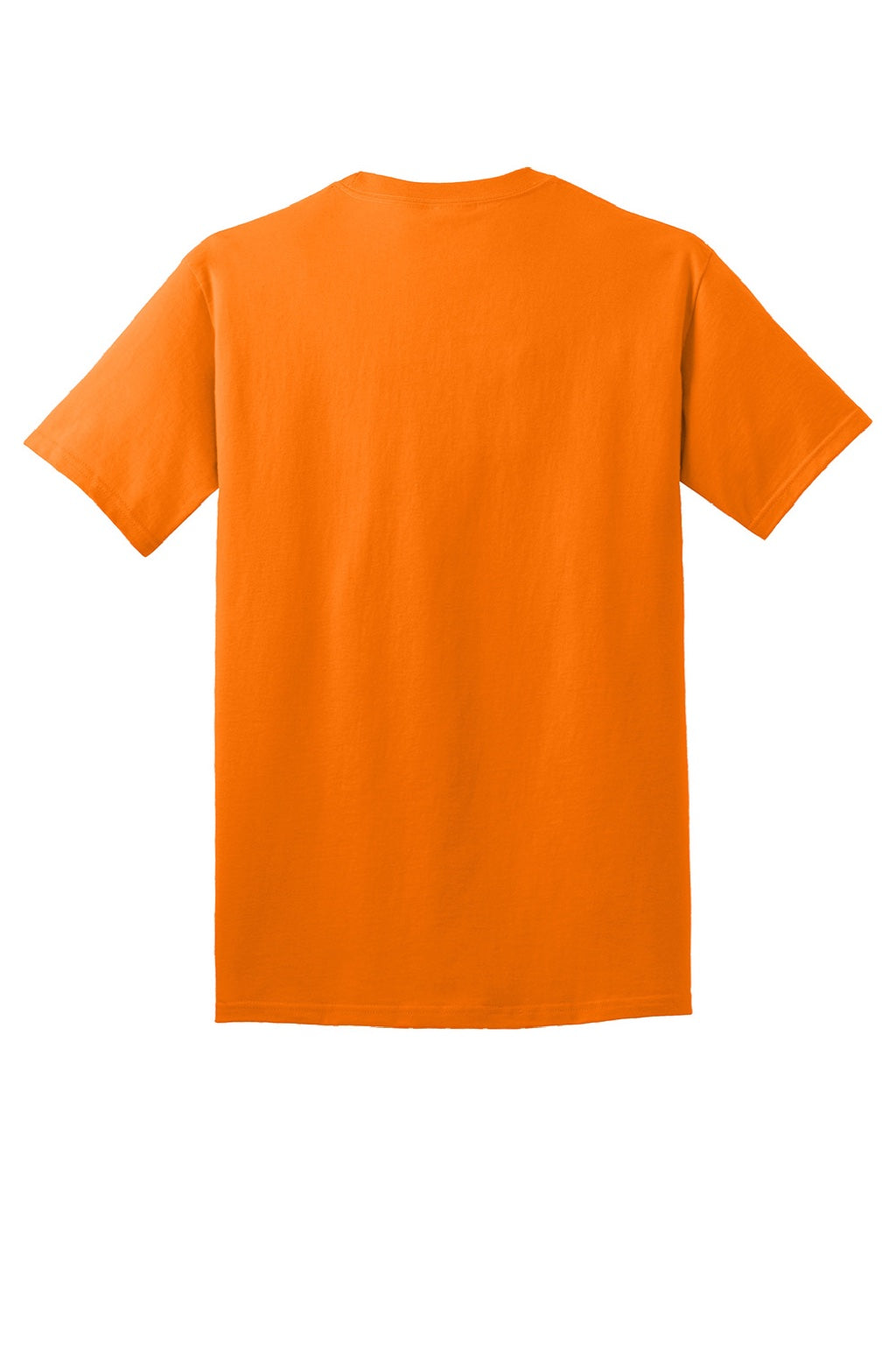 Port & Company PC54/PC54T Mens Core Short Sleeve Crewneck T-Shirt Tennessee Orange Flat Back