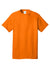 Port & Company PC54/PC54T Mens Core Short Sleeve Crewneck T-Shirt Tennessee Orange Flat Front
