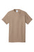 Port & Company PC54/PC54T Mens Core Short Sleeve Crewneck T-Shirt Sand Brown Flat Front