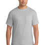 Port & Company Mens Core Short Sleeve Crewneck T-Shirt w/ Pocket - Ash Grey
