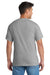 Port & Company PC55P/PC55PT Mens Core Short Sleeve Crewneck T-Shirt w/ Pocket Heather Grey Model Back