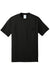 Port & Company PC55P/PC55PT Mens Core Short Sleeve Crewneck T-Shirt w/ Pocket Jet Black Flat Front